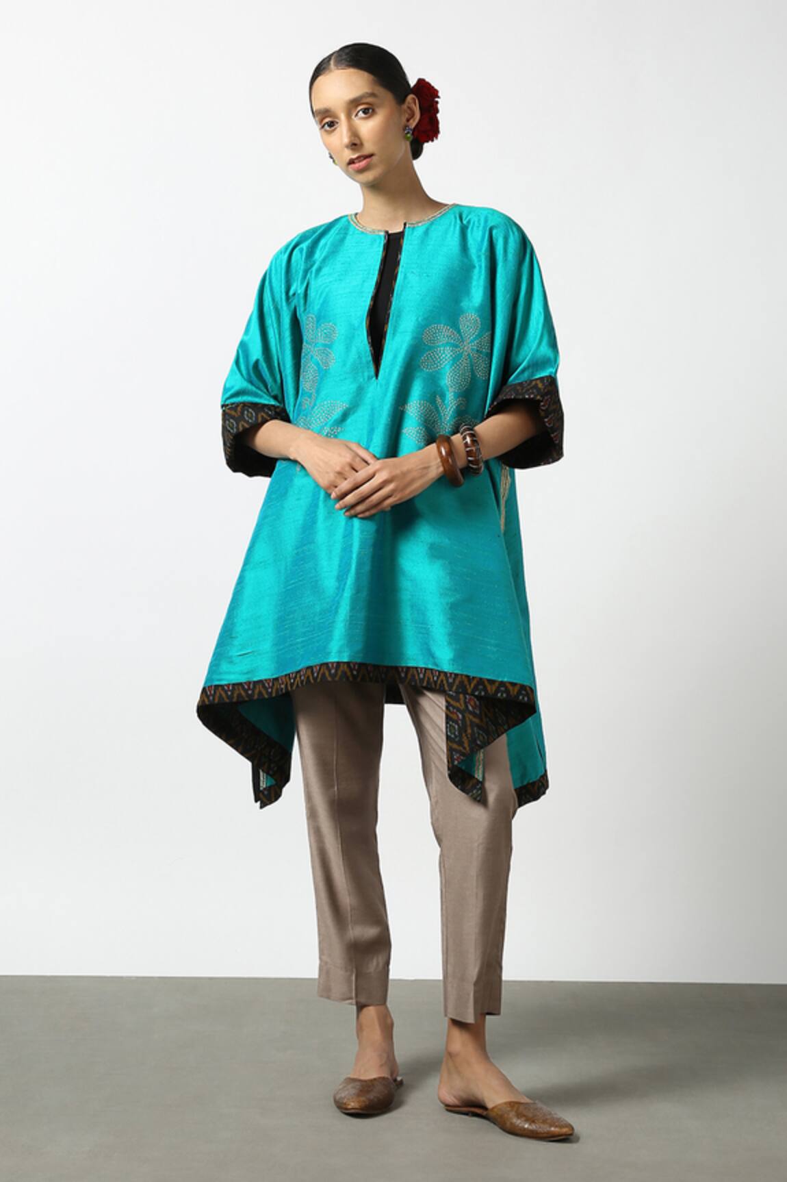 Latha Puttanna Resham Hand Work Phiran Tunic