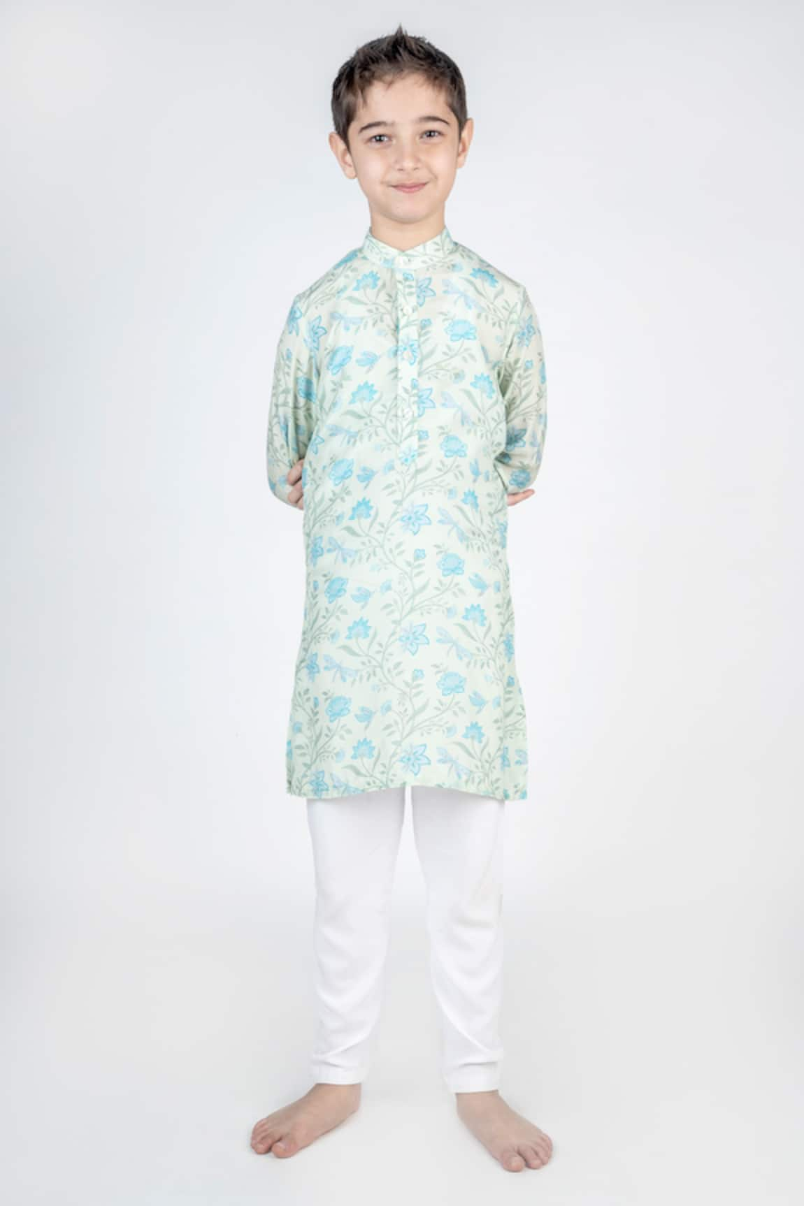 Mr Brat Floral Print Kurta & Pant Set