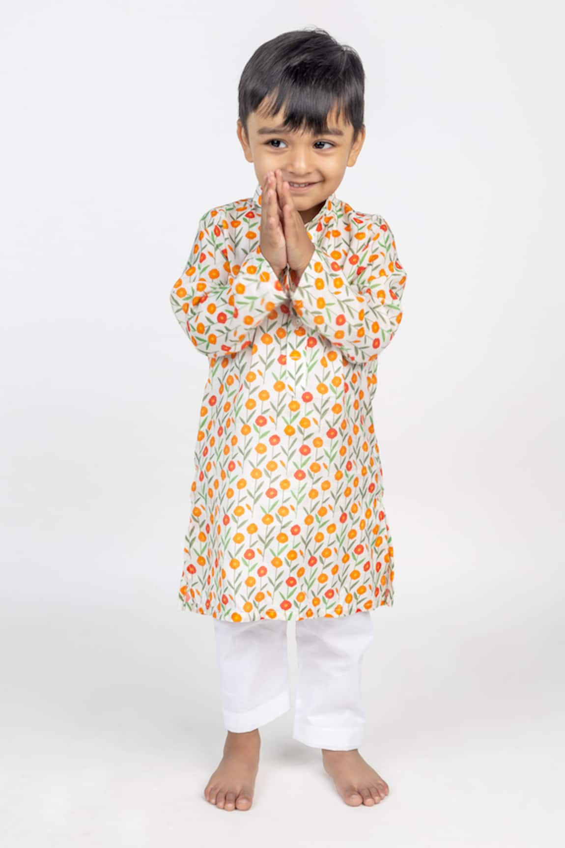 Mr Brat Floral Pattern Kurta & Pant Set