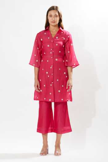 Meadow La Vie Hand Embroidered Dress With Inner 