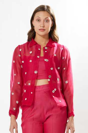 Meadow La Vie Silk Organza Jacket 