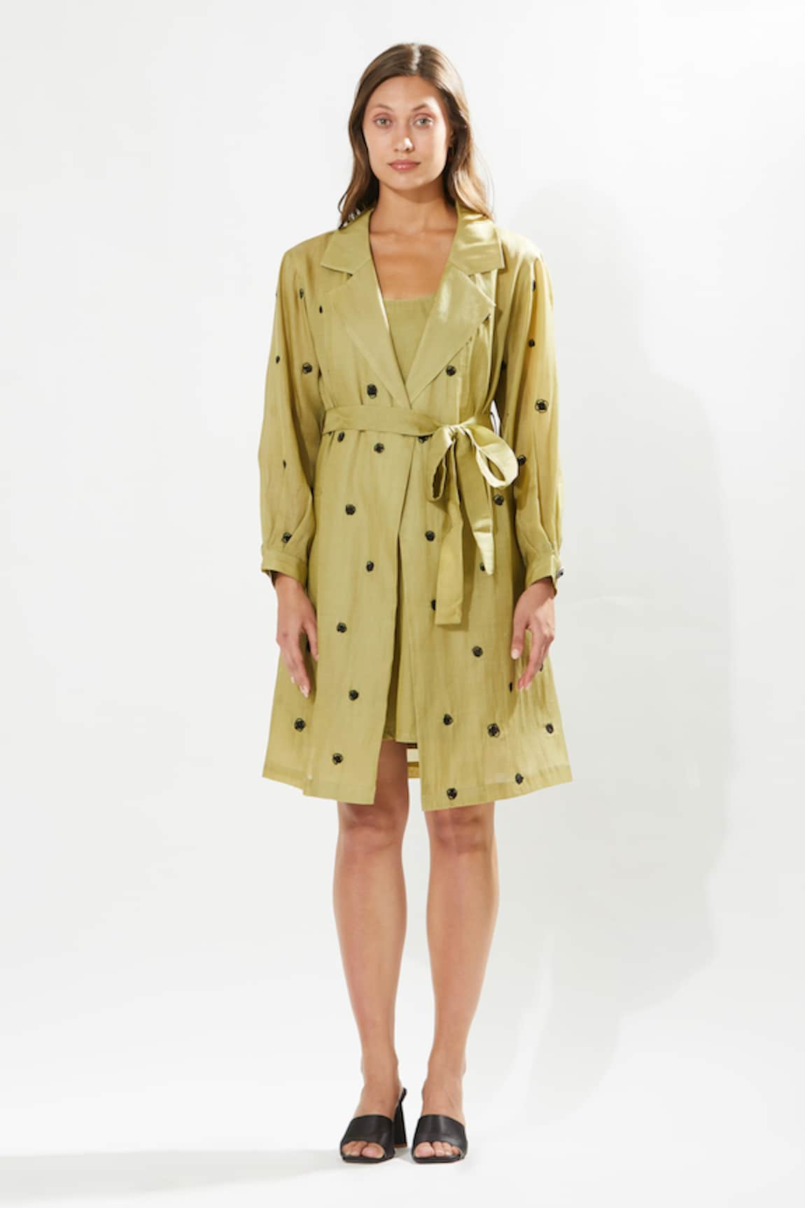 Meadow Eden Floral Embroidered Coat