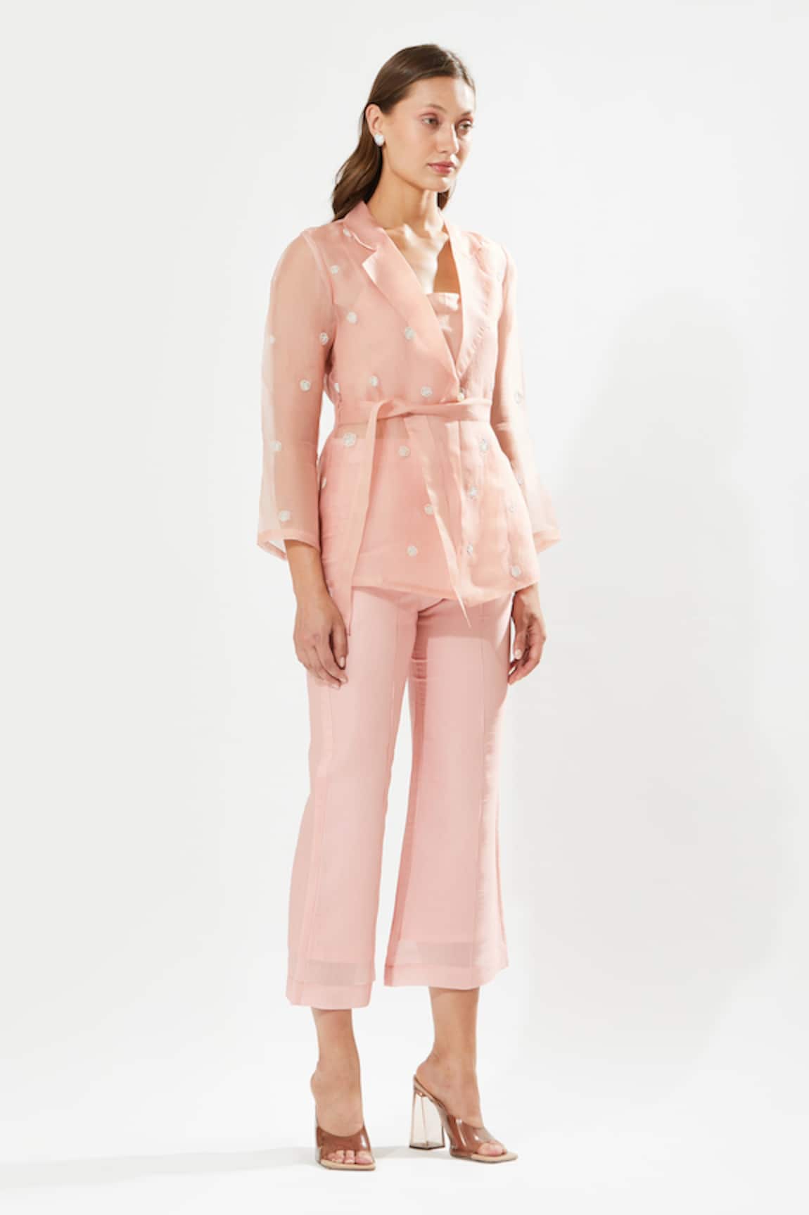 Meadow Florence Embroidered Jacket & Pant Set