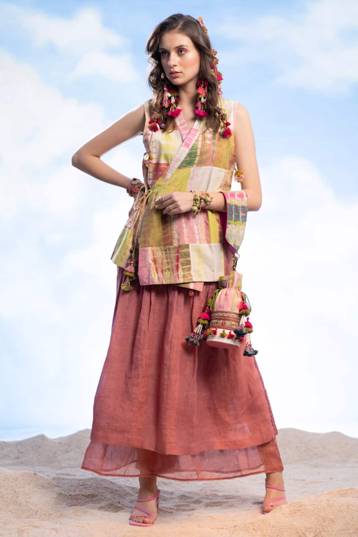 Capisvirleo Zuri Cotton Geometric Print Jacket