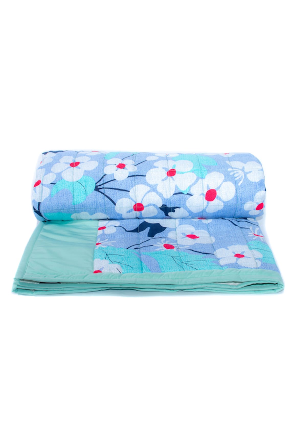 CocoBee Cotton Leafy Floral Print Quilt