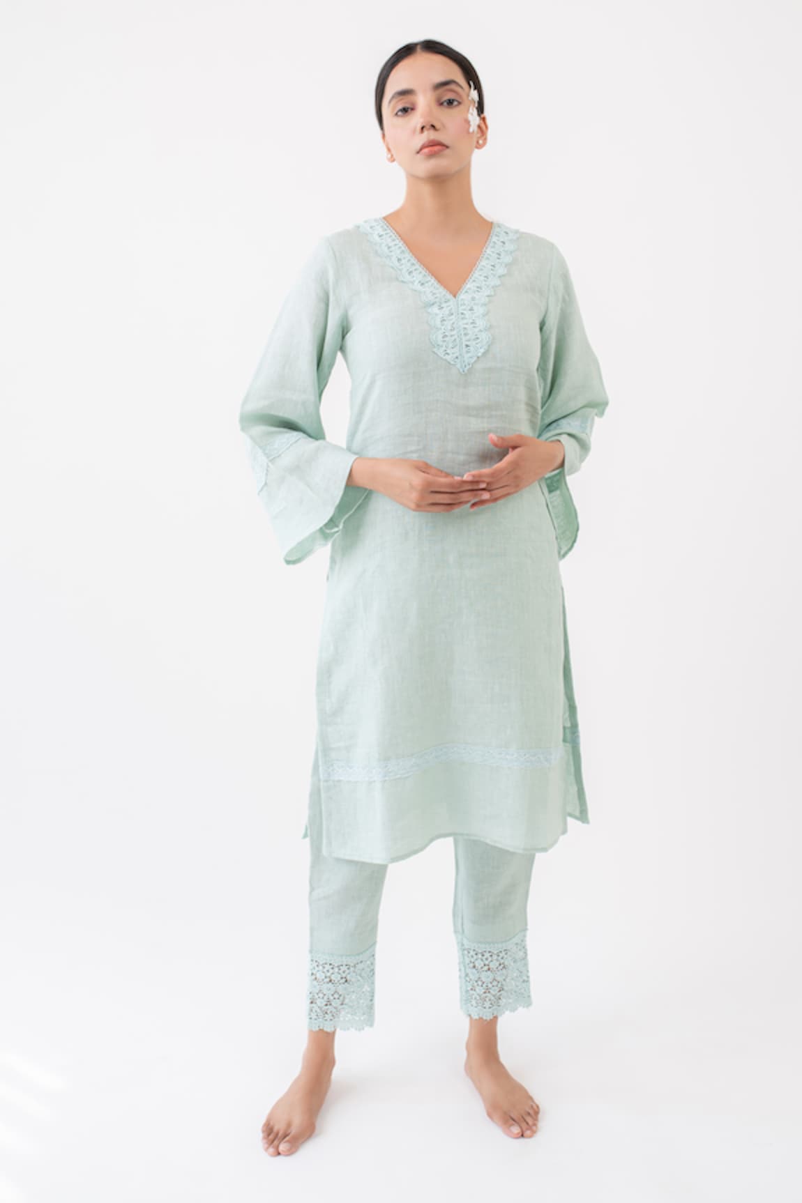 Avaasya Jaipur Linen Kurta & Pant Set