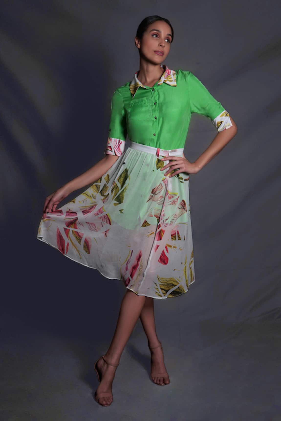 Seesa Floral Print Skirt
