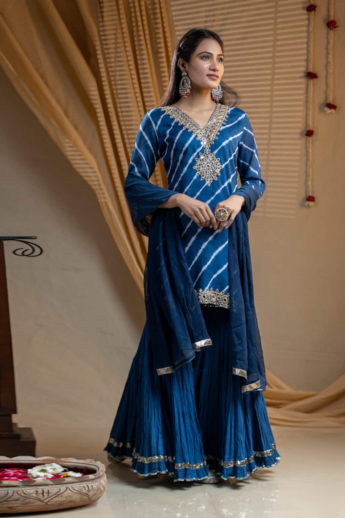 Nazar By Indu Leheriya Pattern Kurta & Gharara Set 