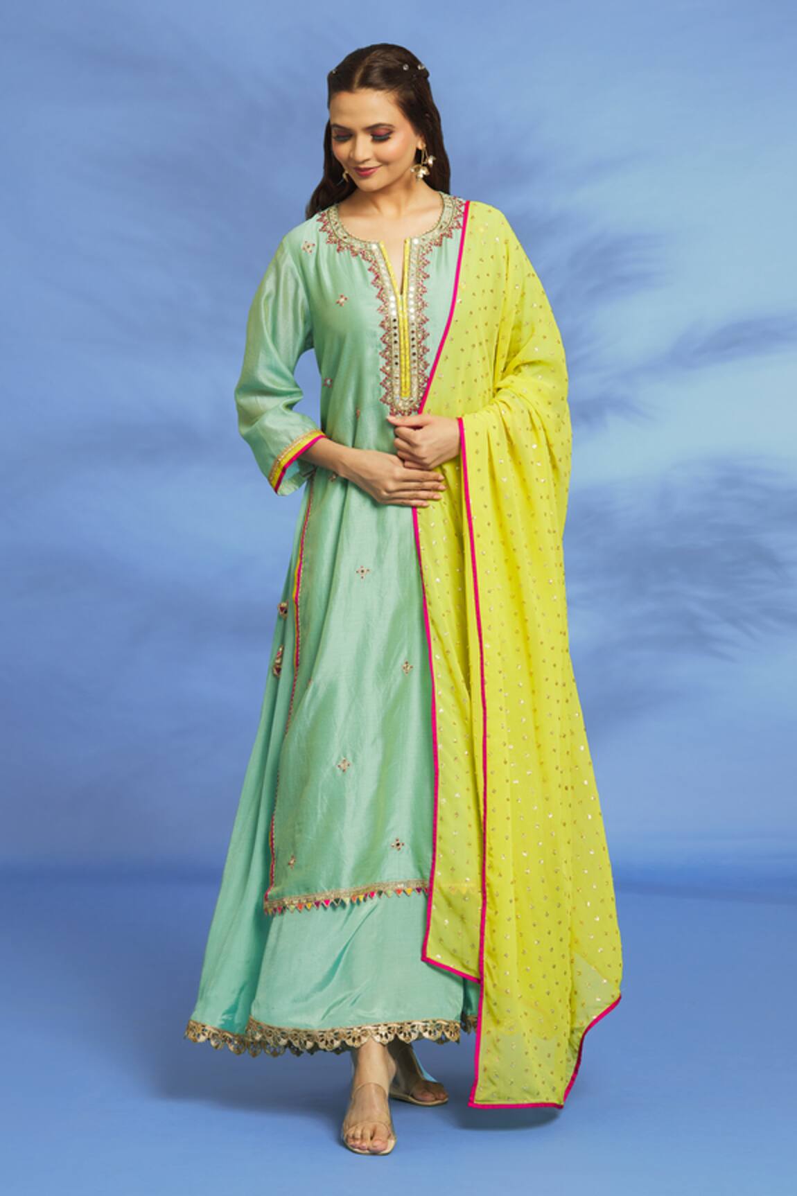 OMI Yoke Hand Embroidered Tunic 