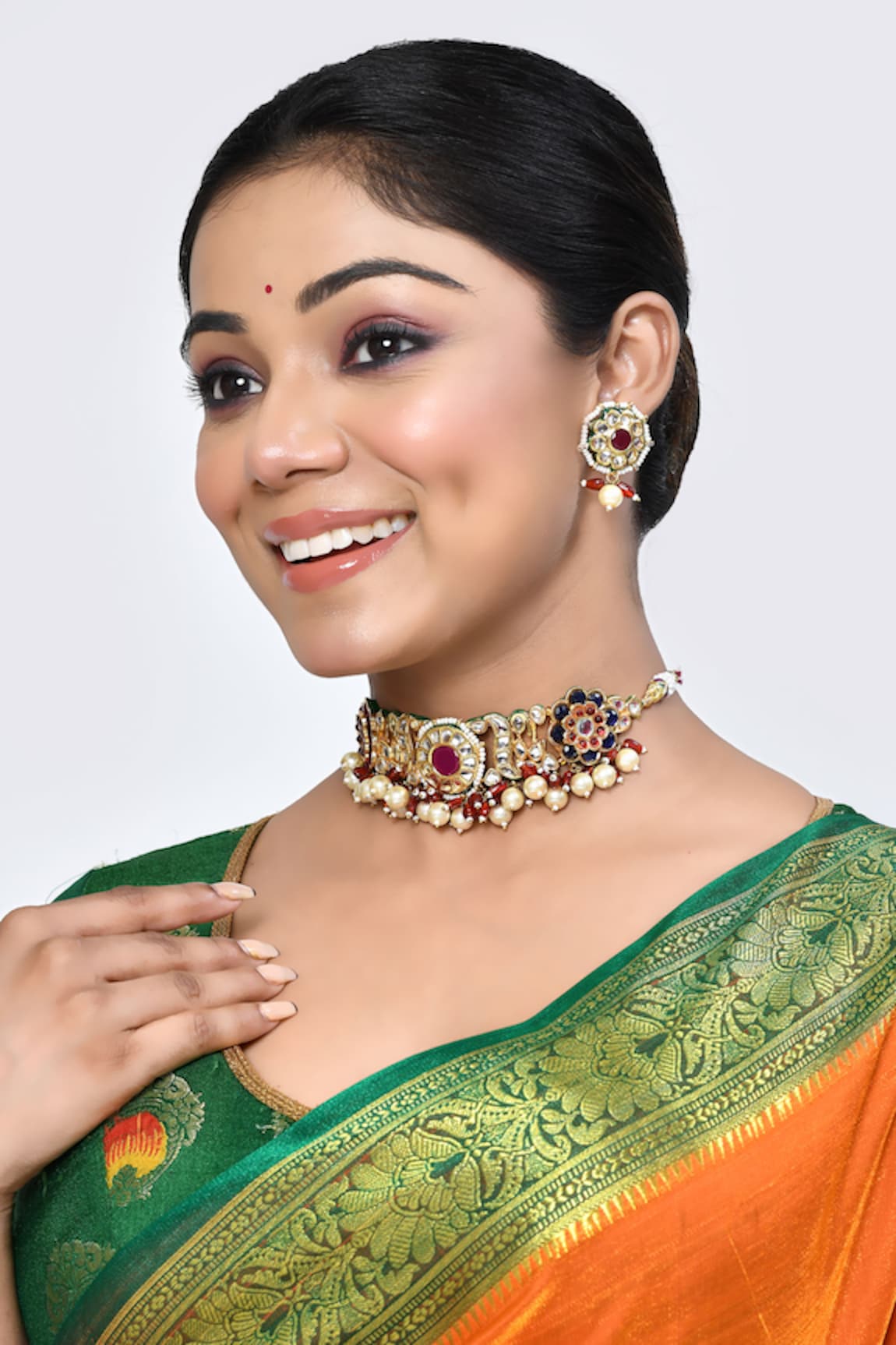 Posh by Rathore Kundan Embellished Choker Set