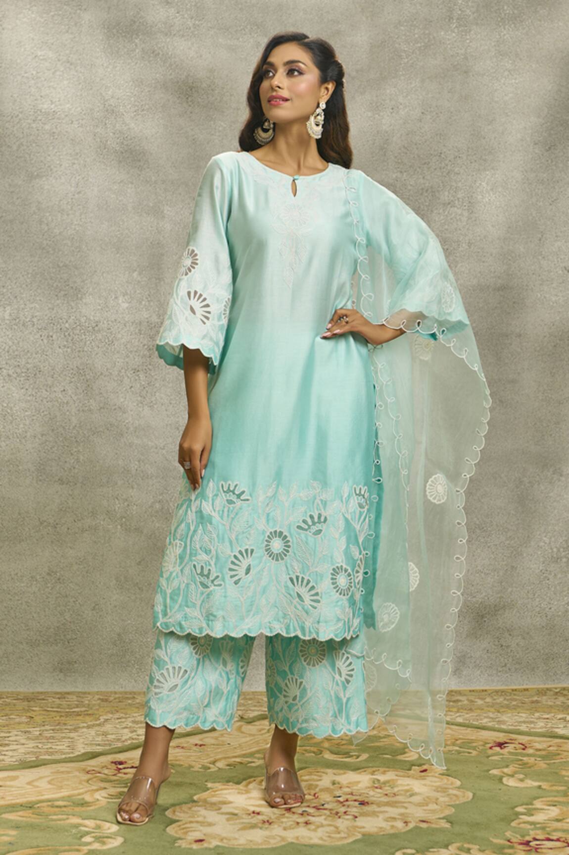 Surabhi Arya Embroidered Kurta Palazzo Set