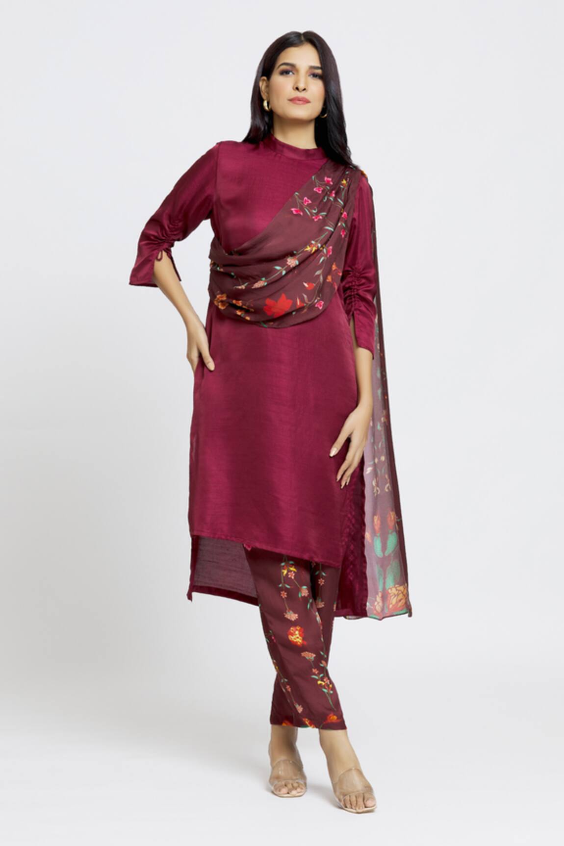 Whimsical By Shica Bug Print Drape Tunic & Pant Set