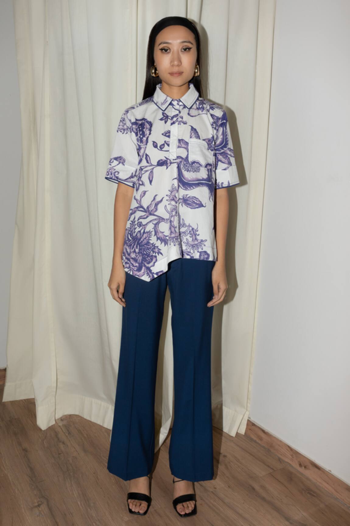 Leh Studios Kite Bohemian Floral Print Top