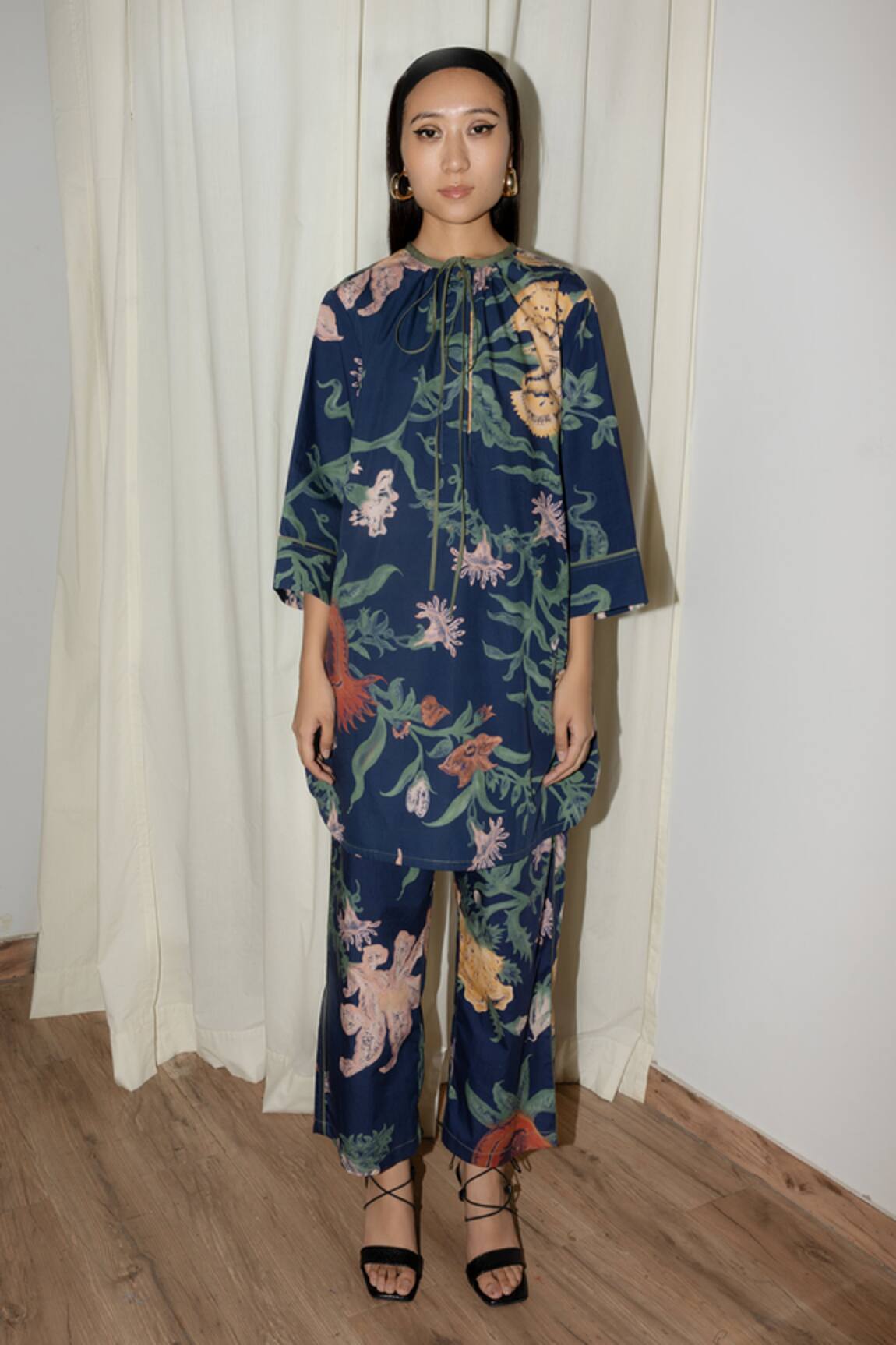 Leh Studios Evening Bloom Print Tunic