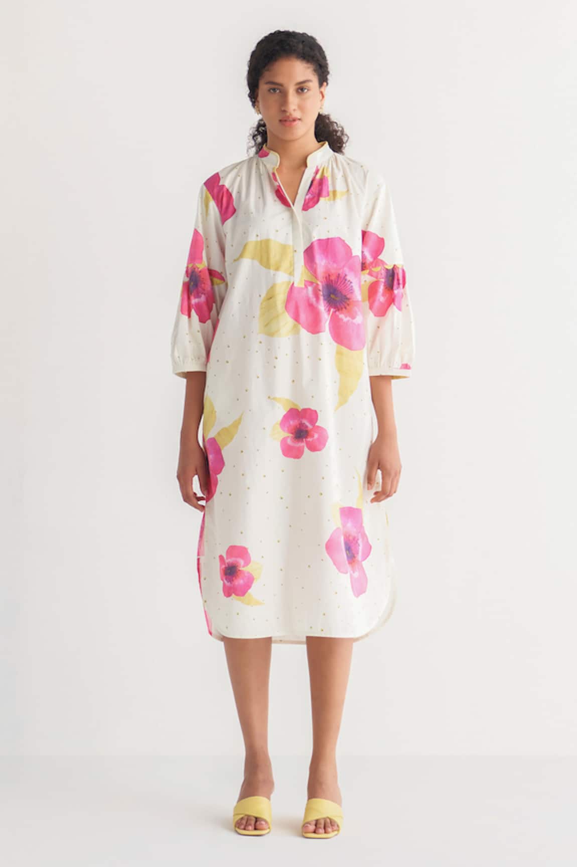 Shivani Bhargava Floral Print Shirt Dress 