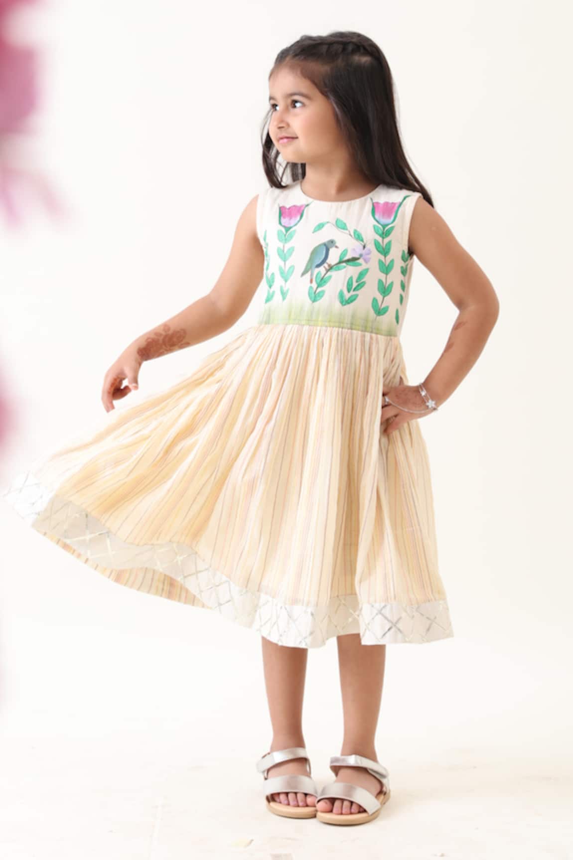 JILMIL DREAMWEAR Hand Painted Cotton Dress 