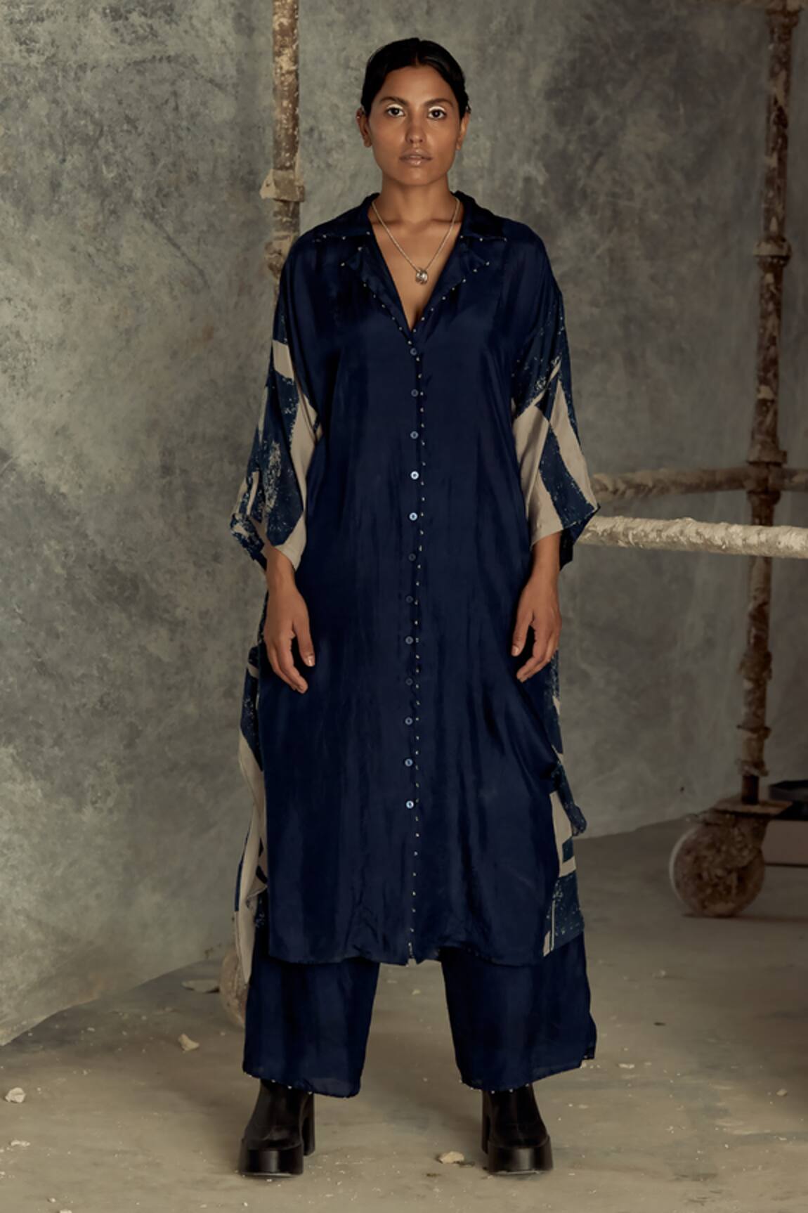 Srota By Srishti Aggarwal Sanga Solid Palazzo