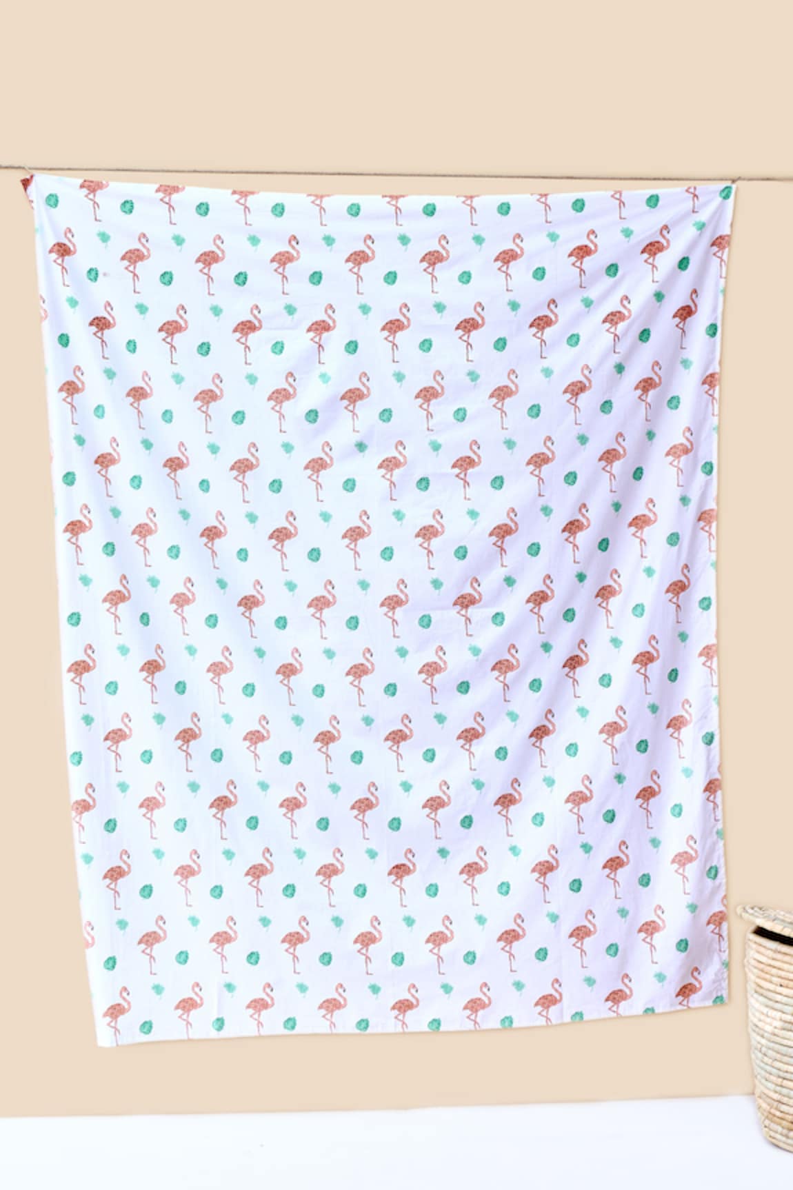 Jaipur Gate Flamingo & Leaves Print Baby Playmat