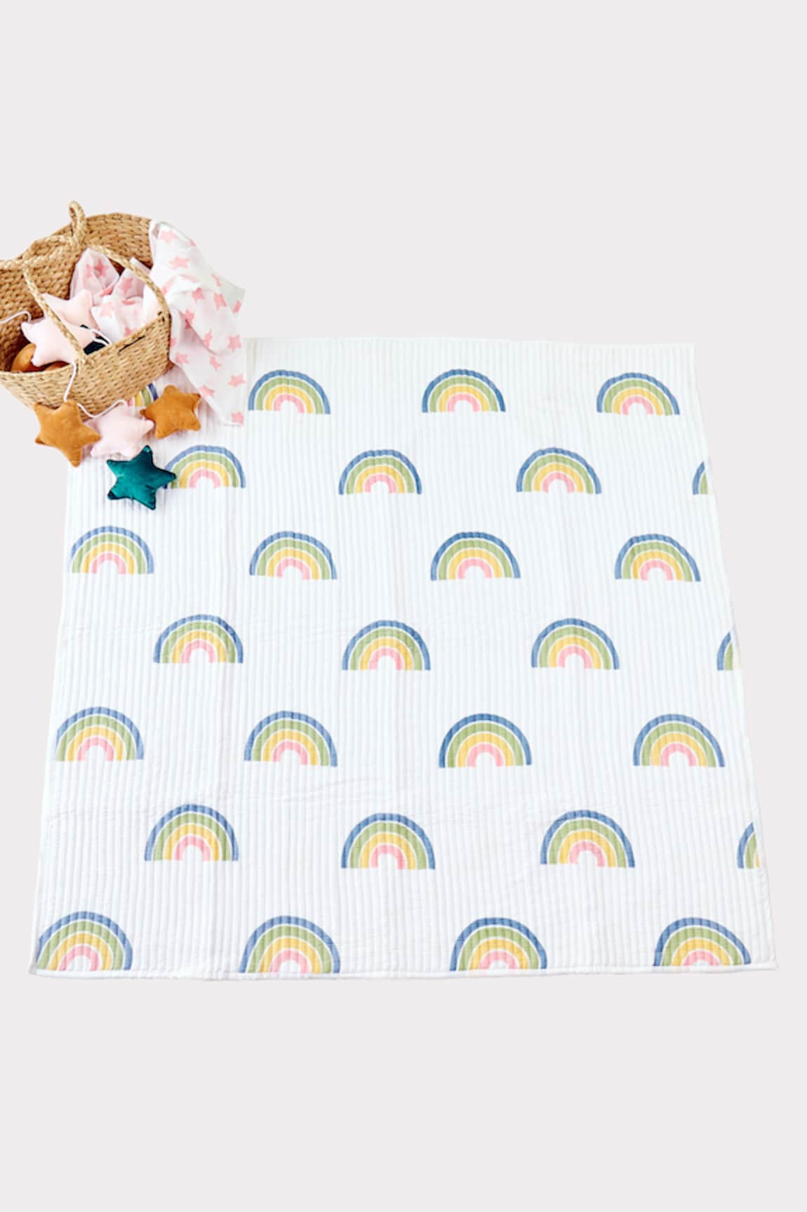 Jaipur Gate Reversible Rainbow Print Baby Playmat