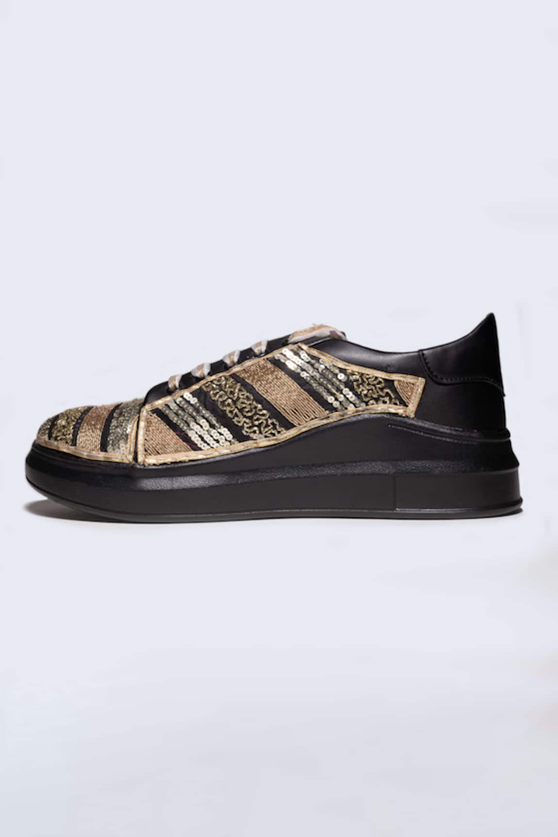 The Saree Sneakers Metallic Zari Embroidered Sneakers