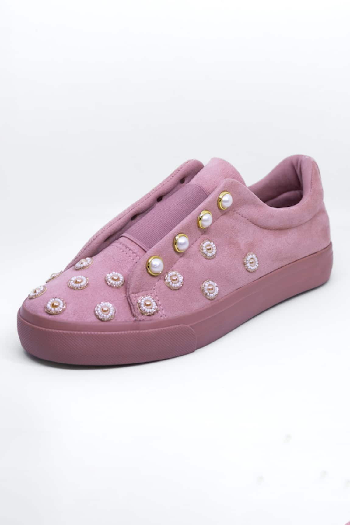 The Saree Sneakers Pearl Embroidered Sneakers