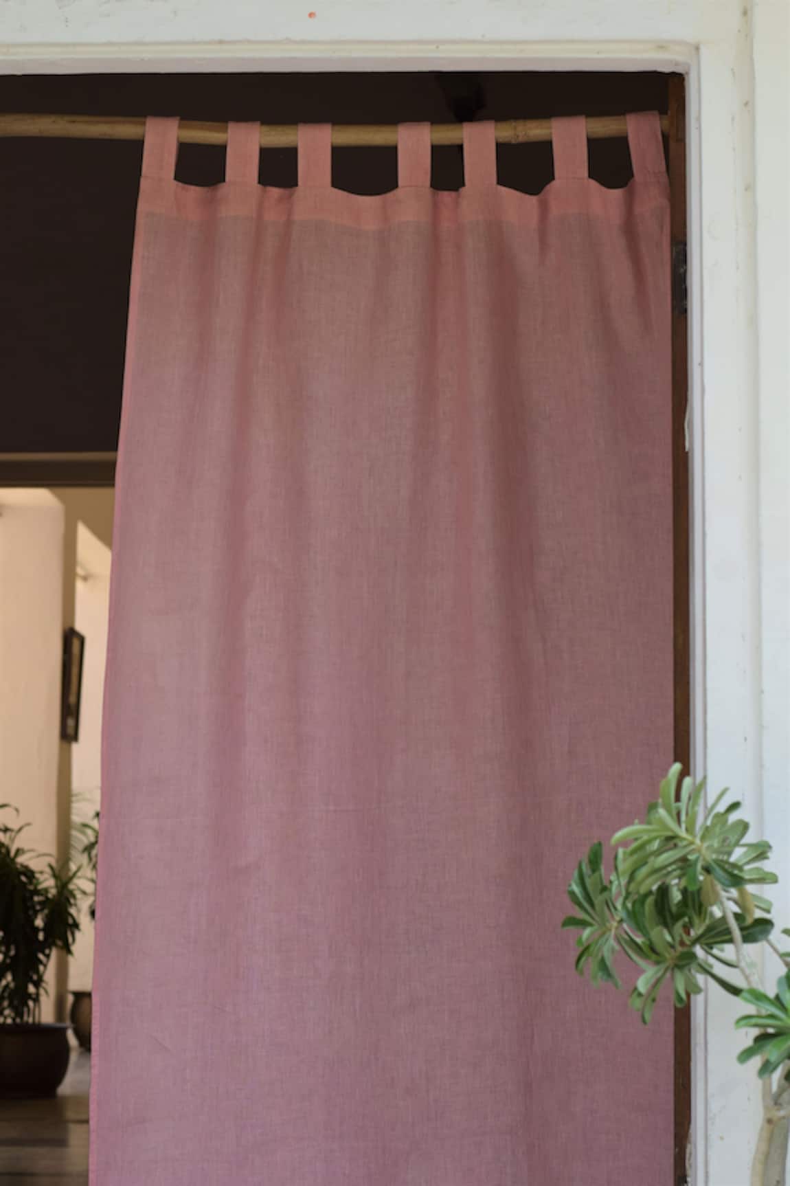 Taru Jaipur Gulabi Linen Curtain