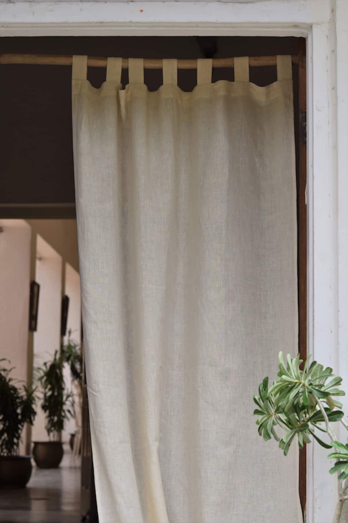Taru Jaipur Badami Linen Curtain