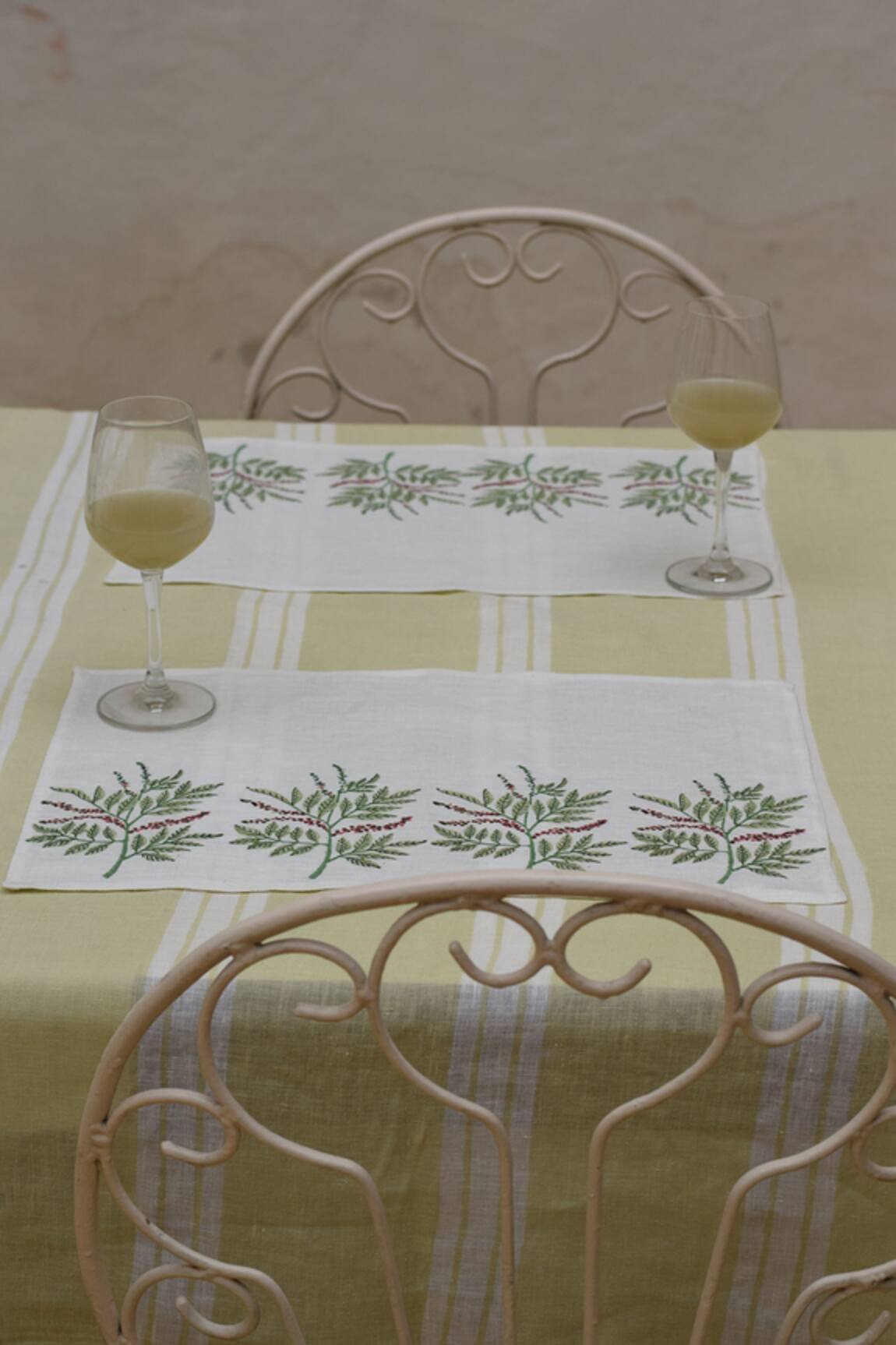Taru Jaipur Kurumulak Linen Placemats - Set of 2
