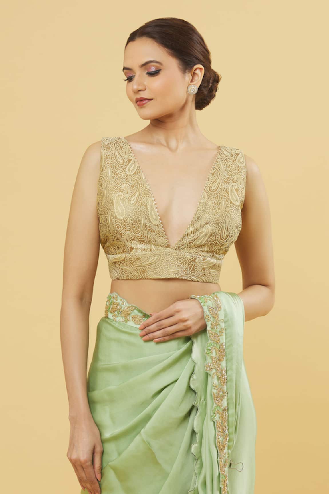 Samyukta Singhania Floral Pattern Blouse 