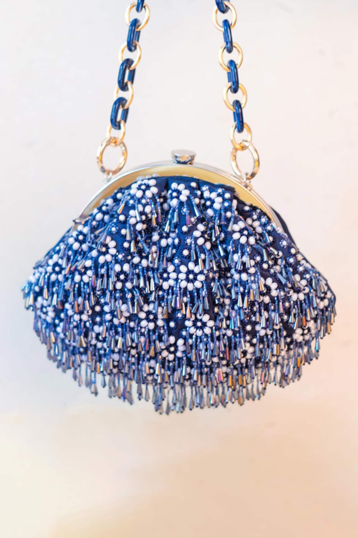 Ara Studio Glass Beads Embellished Clutch