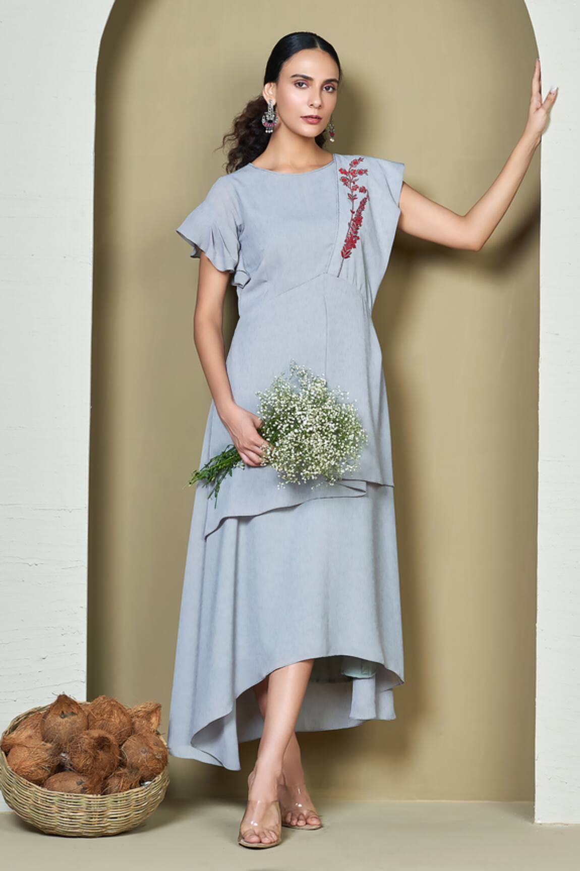 1999ad By Amita & Deepak Ilana Asymmetric Dress