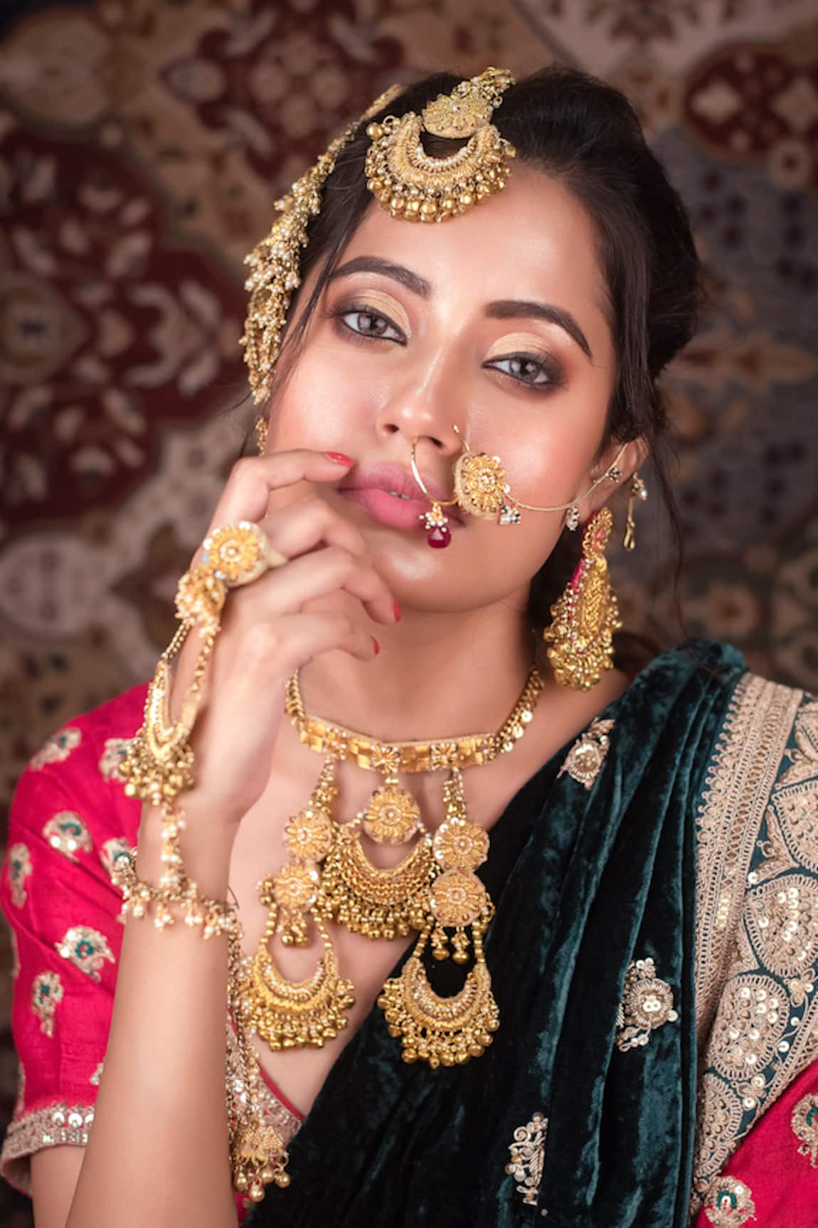 Kanyaadhan By Dhirajaayushi Thread Embroidered Necklace Set 