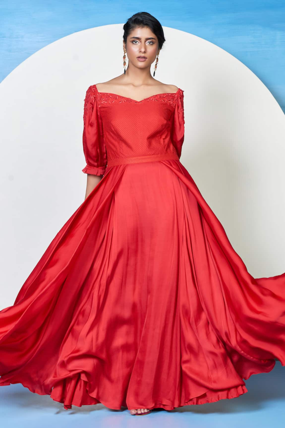 1999AD By Amita & Deepak Chrys Rosette Gown 