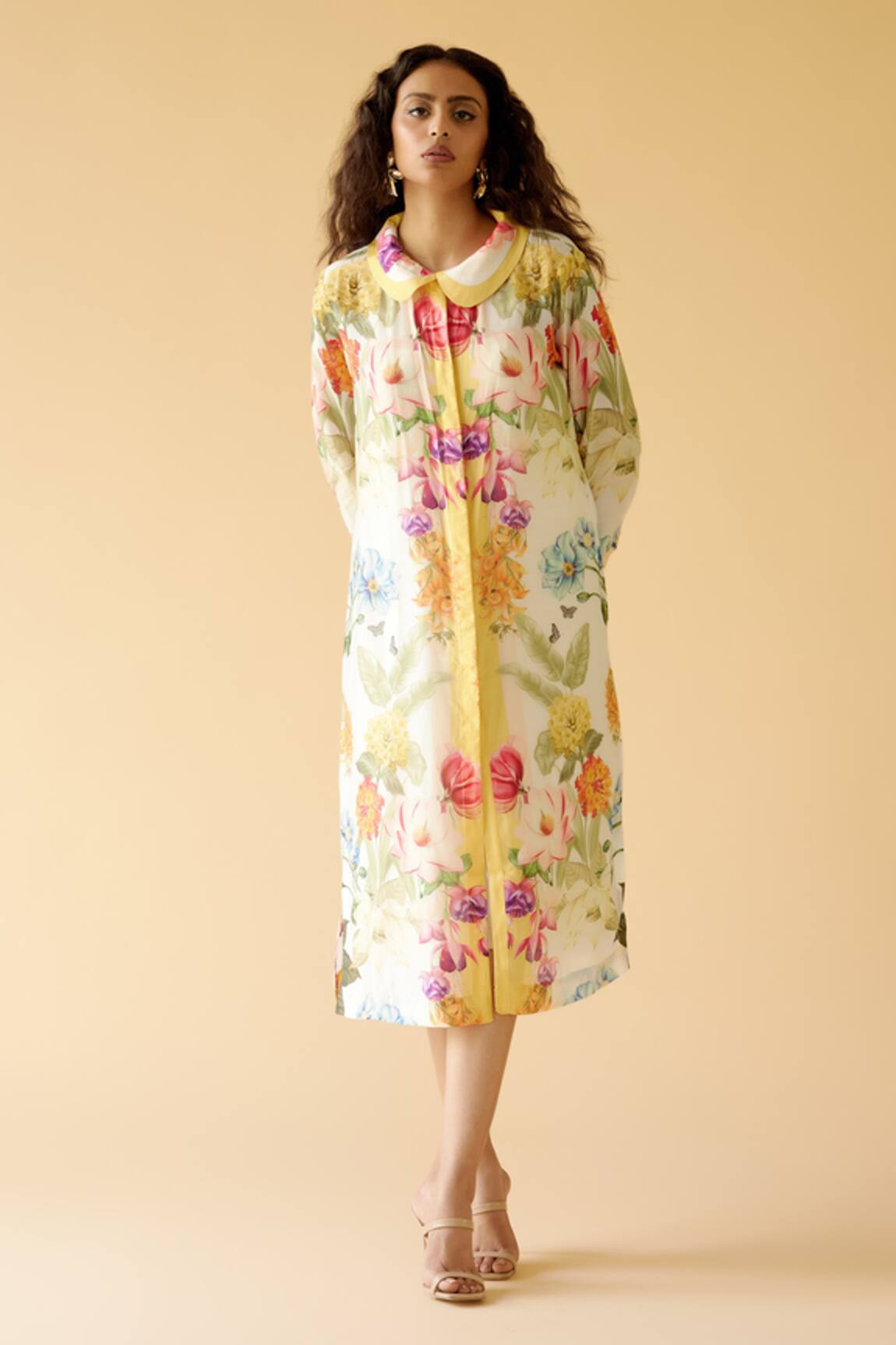 Moh India Floral Bloom Print Dress