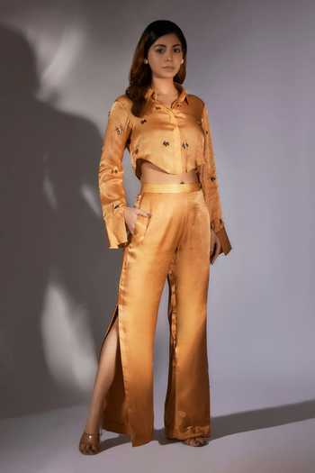 Masumi Mewawalla Embroidered Shirt & Pant Set