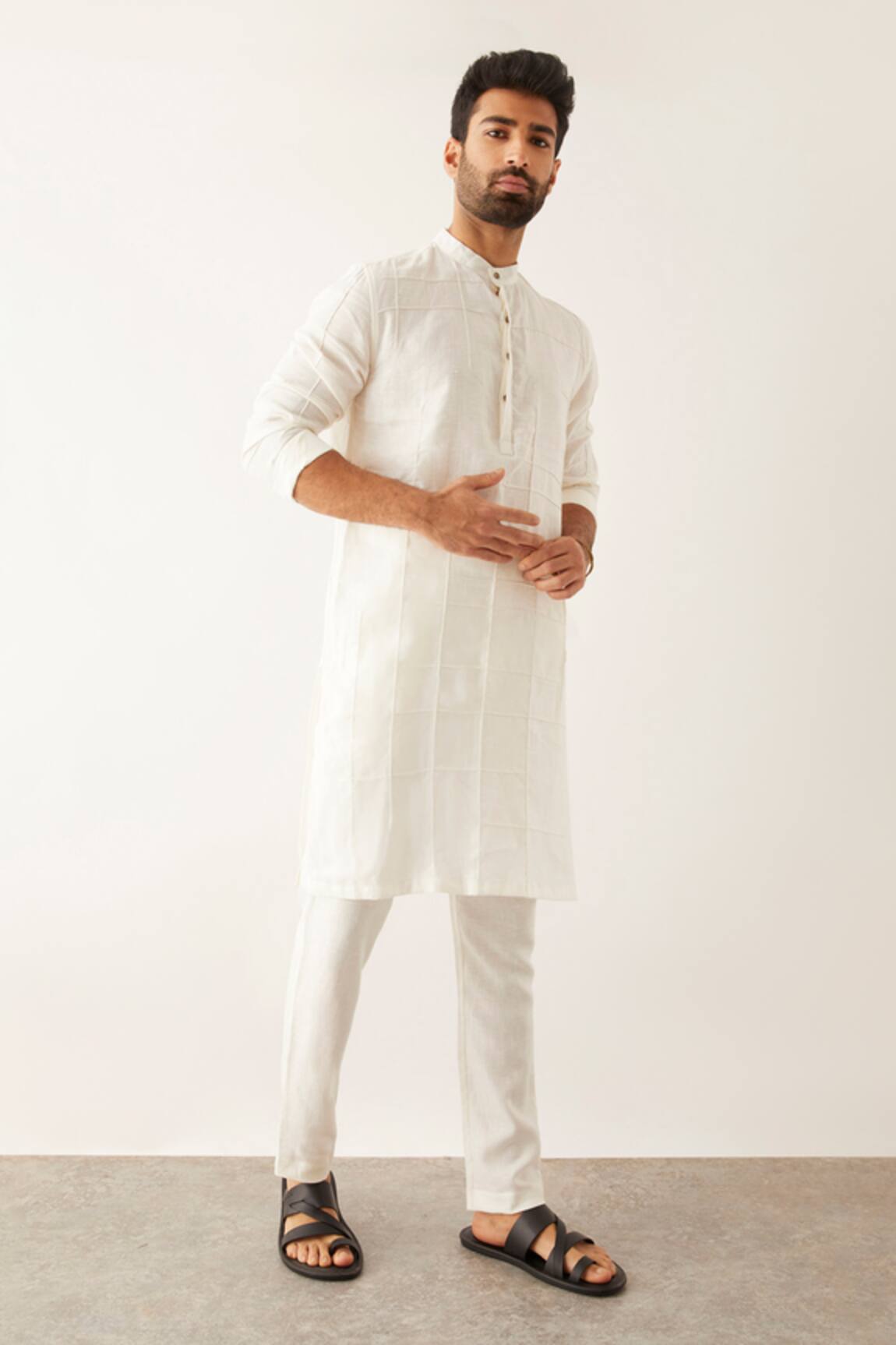 Son Of A Noble Snob Issa Linen Kurta Set 