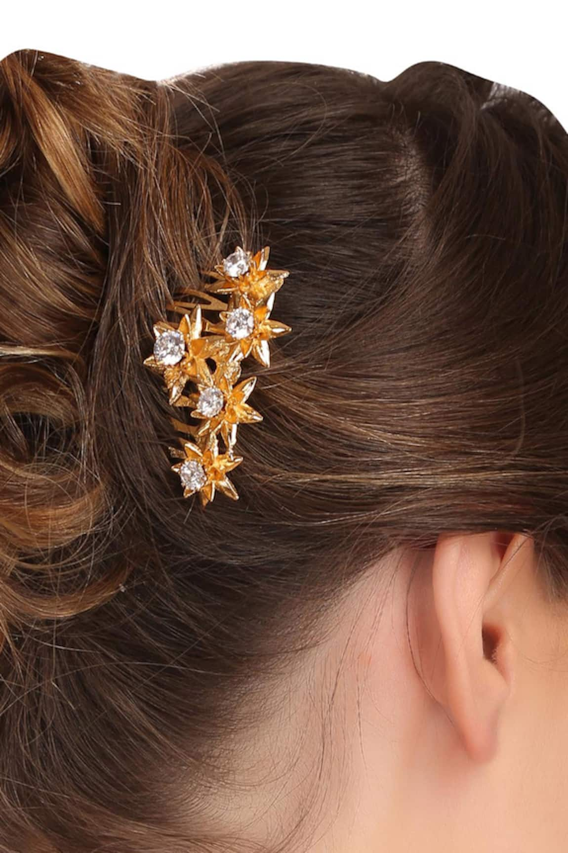 Ae-Tee Crystal Hair Comb Pin