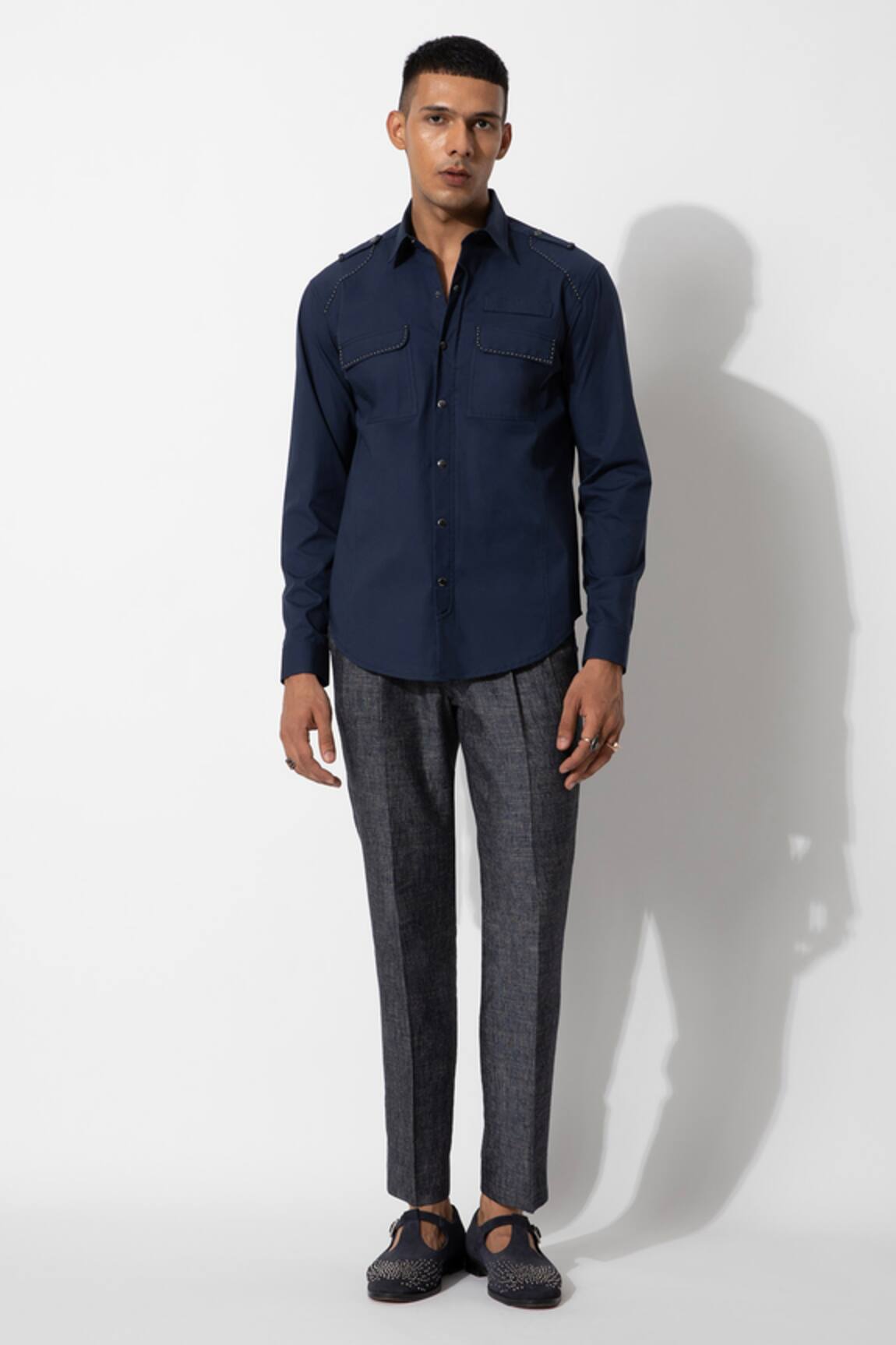 Rohit Gandhi + Rahul Khanna Cotton Full Sleeve Shirt