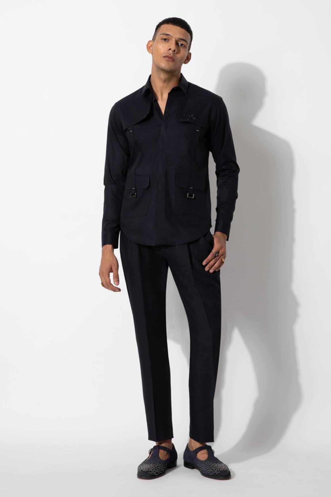 Rohit Gandhi + Rahul Khanna Cotton Solid Shirt