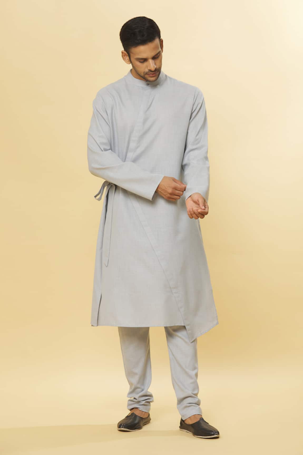 Aham-Vayam Tatvam Vibhuti Cotton Kurta & Pyjama Set