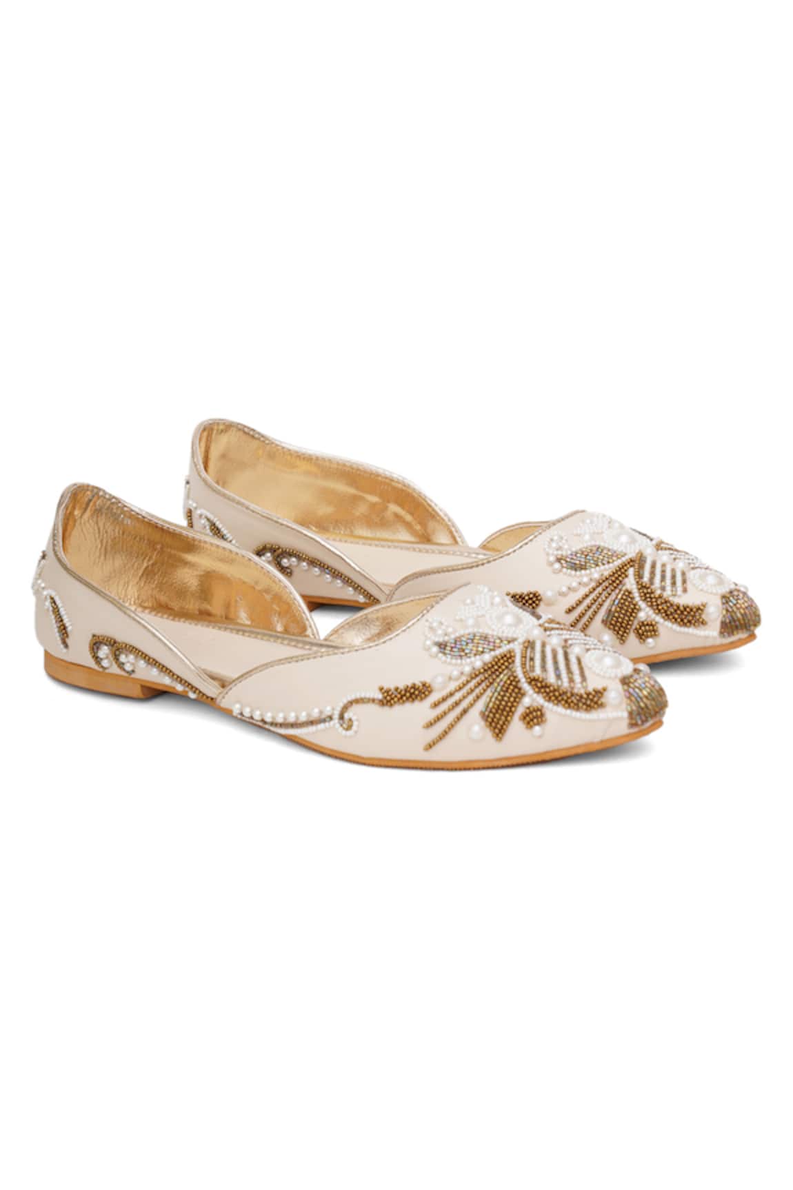 Sole House Noor Pearl Embroidered Juttis