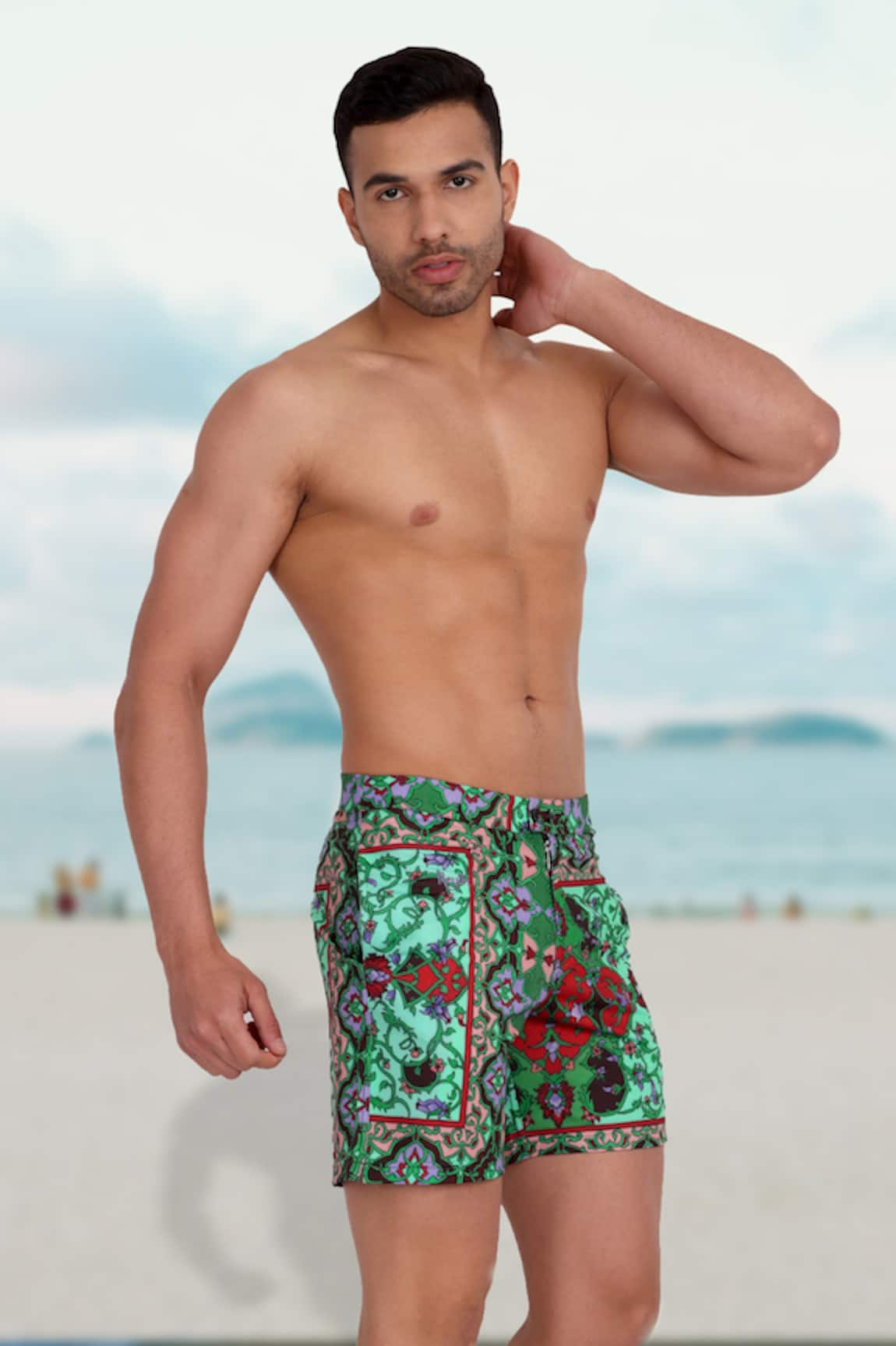 Rey&I Antalya Potpourri Print Swim Shorts