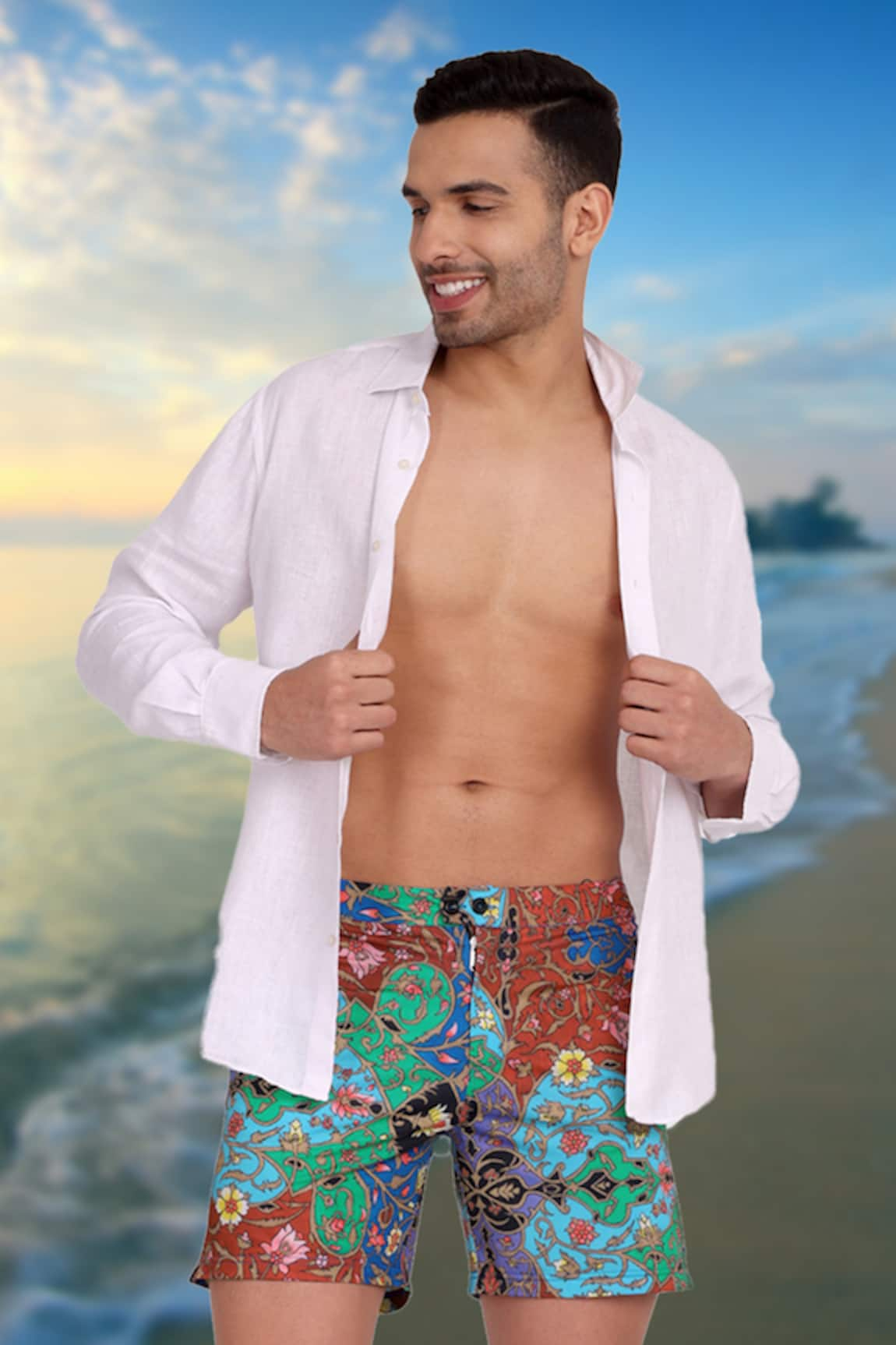 Rey&I Byblos Floral Print Swim Shorts