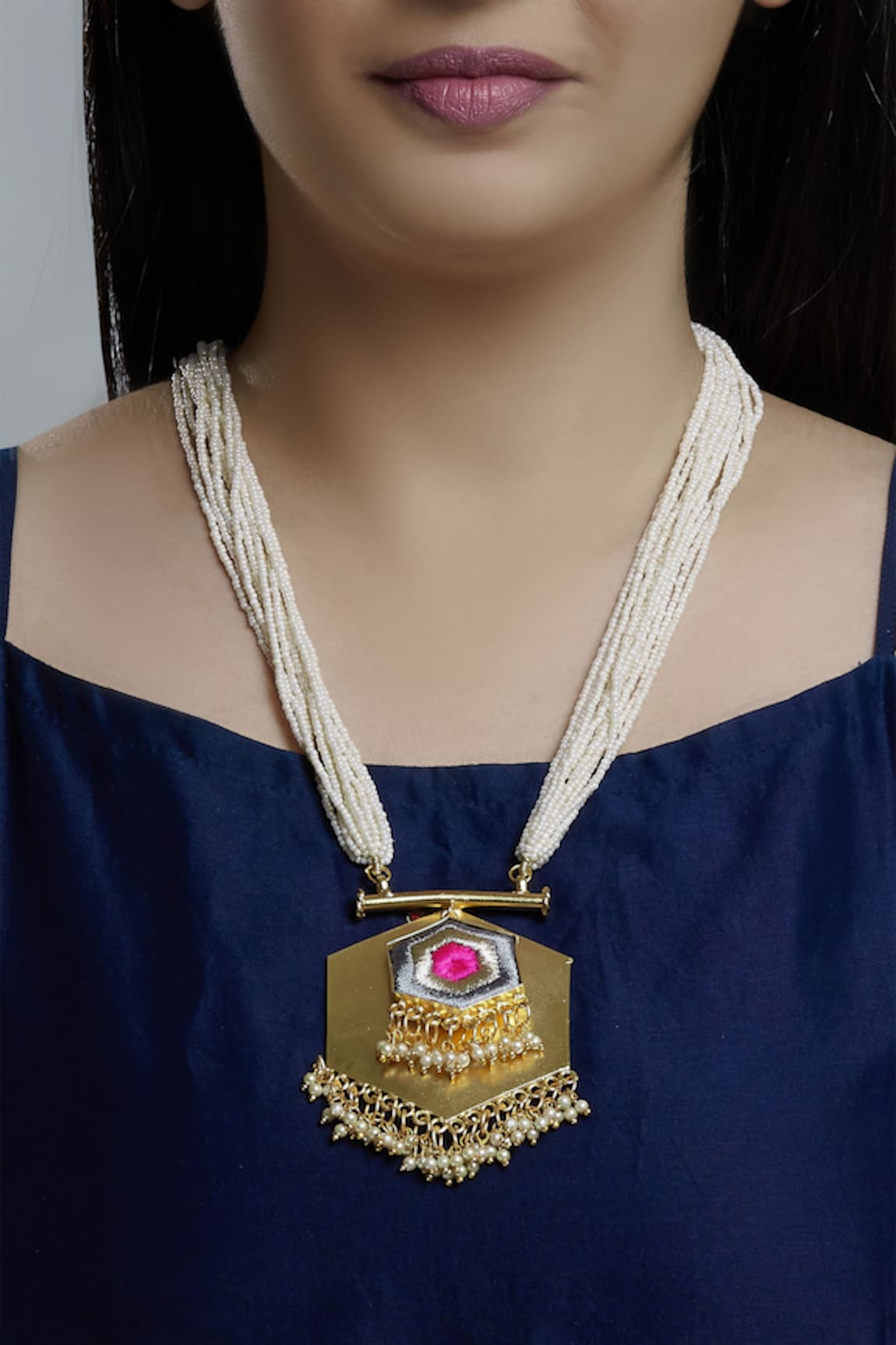 BAUBLE BAZAAR Geometric Pendant Necklace