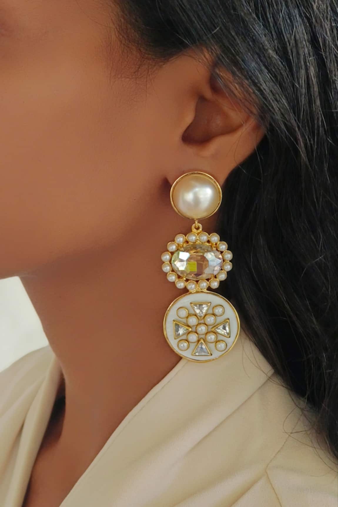 Bblingg Sanah Embellished Dangler Earrings