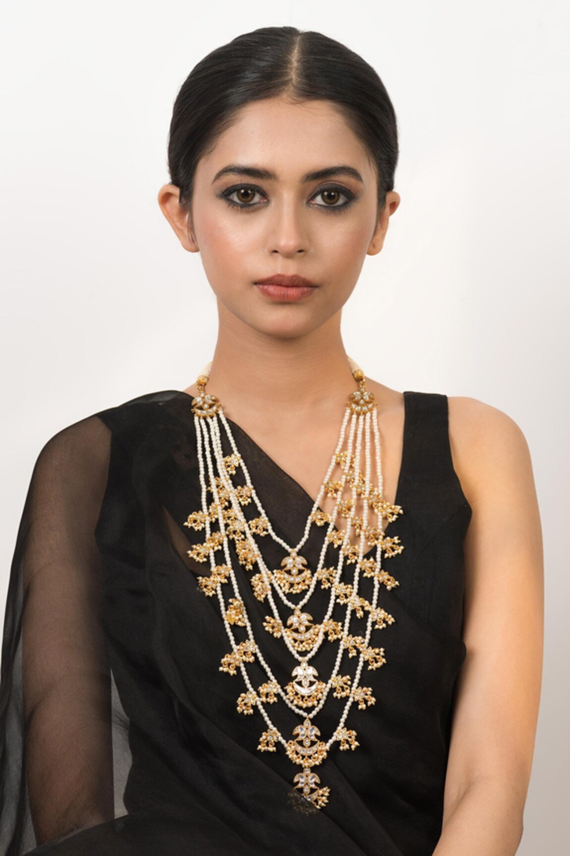 Zevar King Jadau Kundan Embellished Layered Necklace