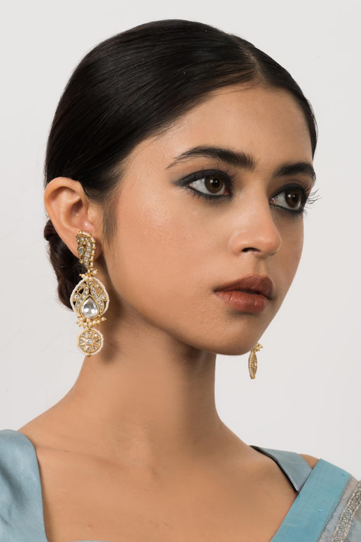 Zevar King Jadau Kundan Dangler Earrings