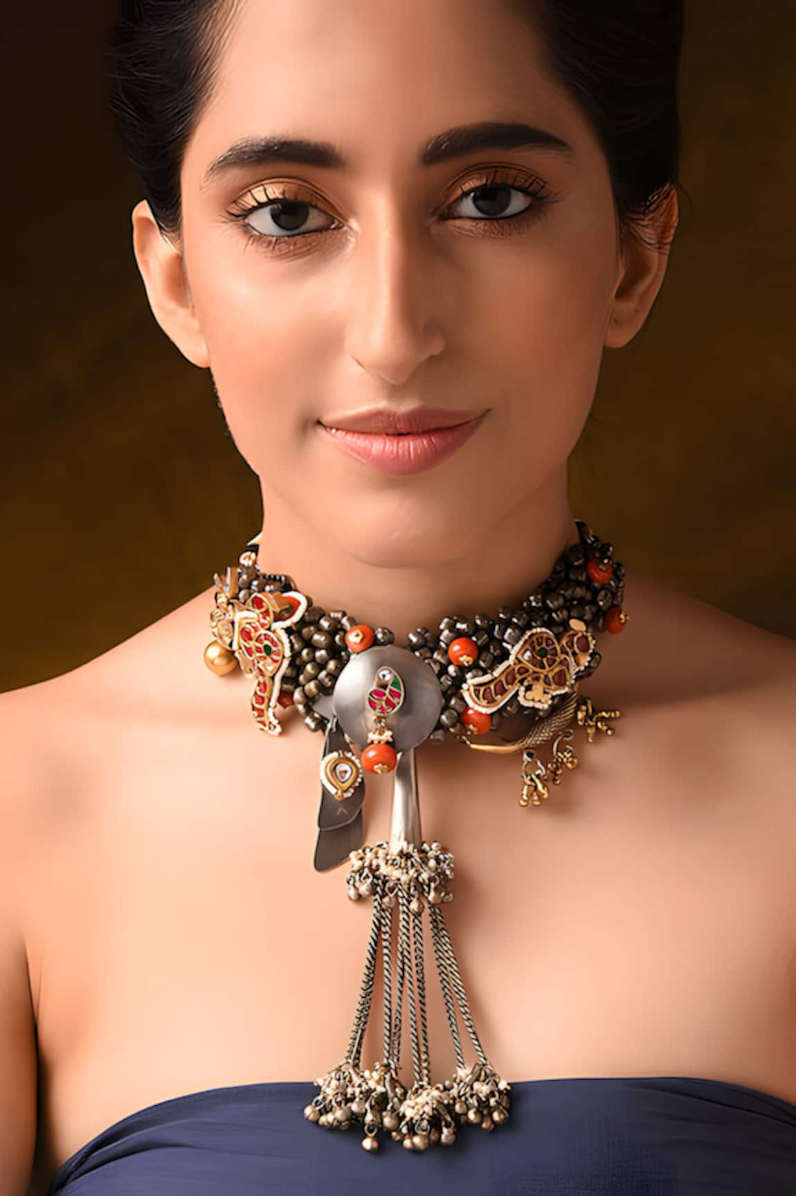 Mero Jewellery Kundan Embellished Choker Necklace