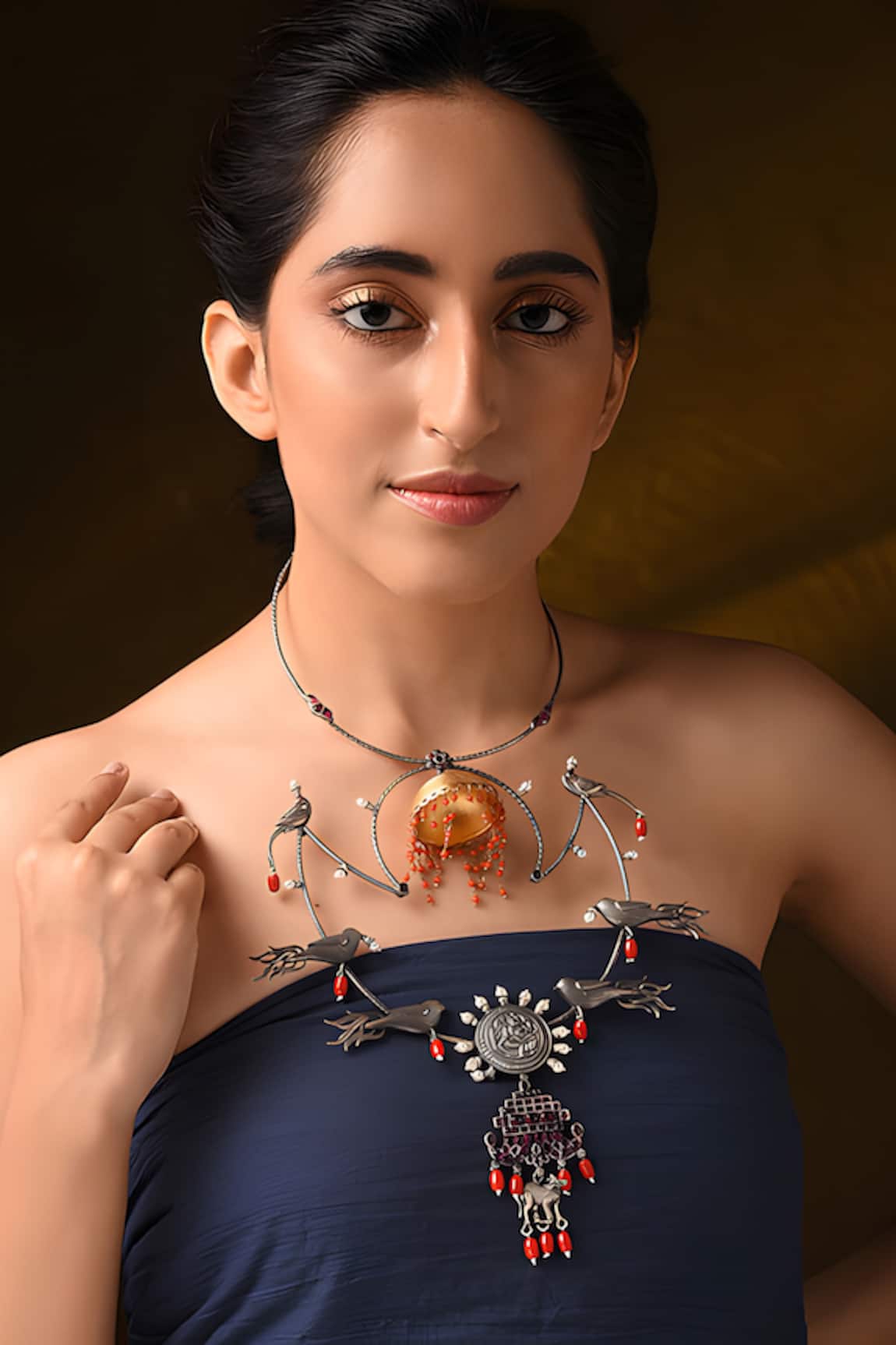 Mero Jewellery Handcrafted Tribal Temple Necklace