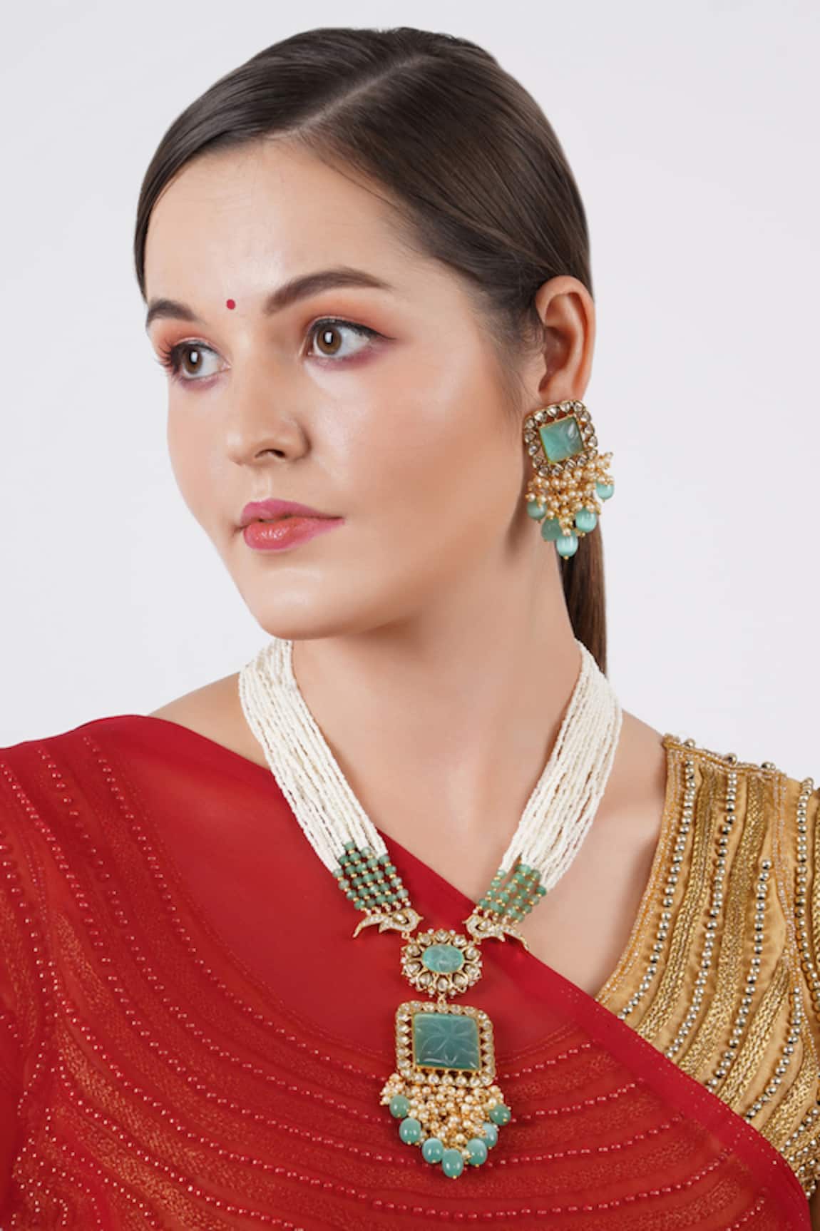Chhavi's Jewels Pendant Necklace Set